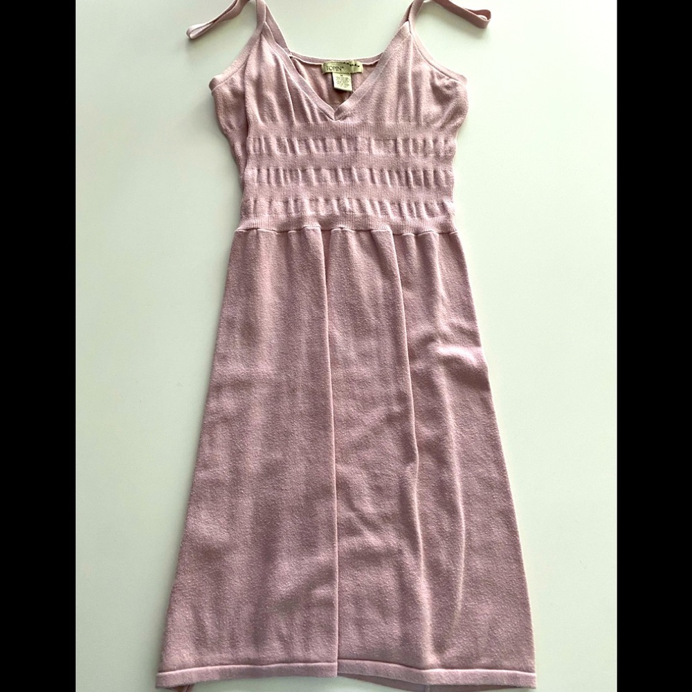 TOPIN V-NECK PURPLE DRESS